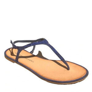 Chinese Laundry Blue Strap with Buckle Casual Wear Summer Thong Sandals Size 9.5